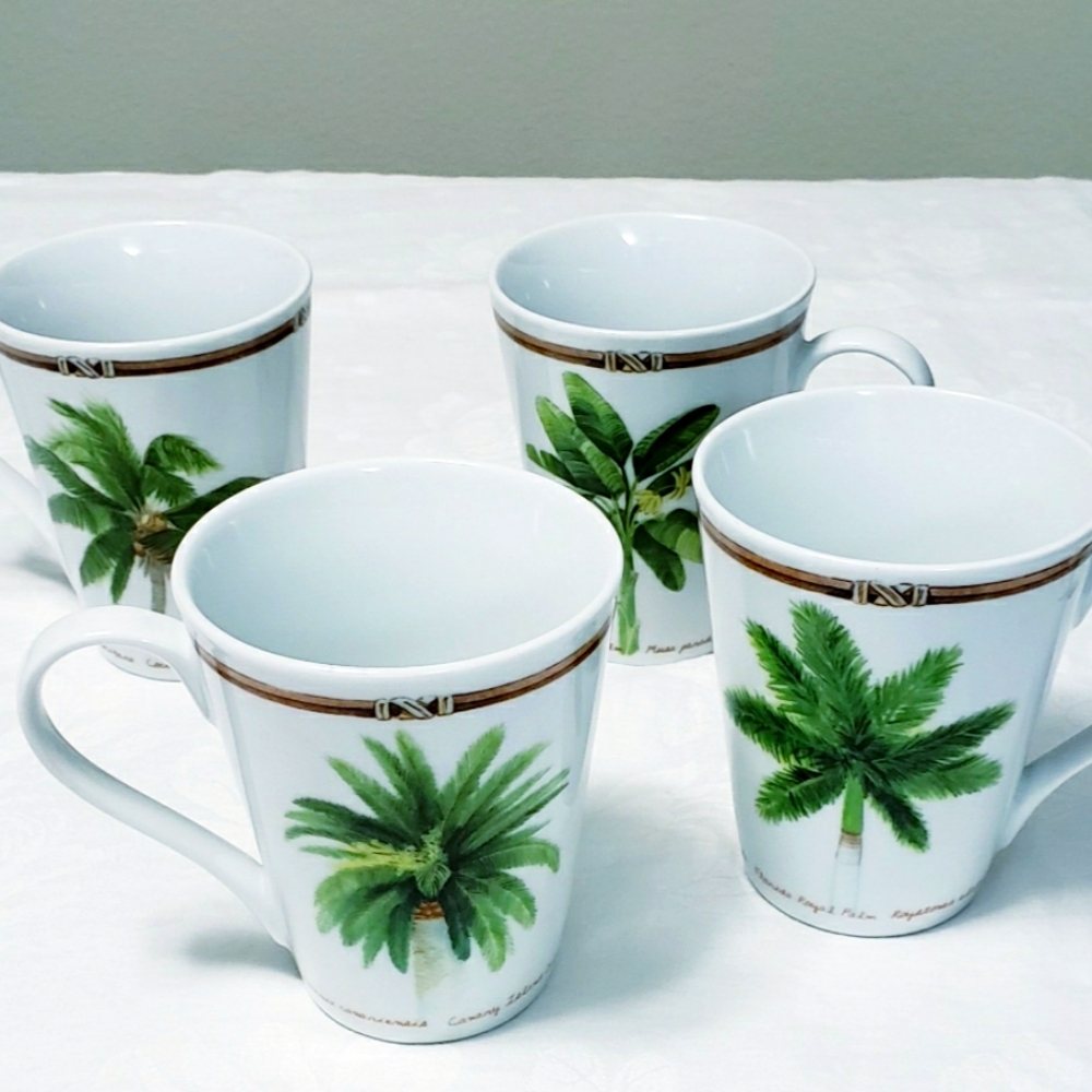 4 Palm Island Coffee Mugs